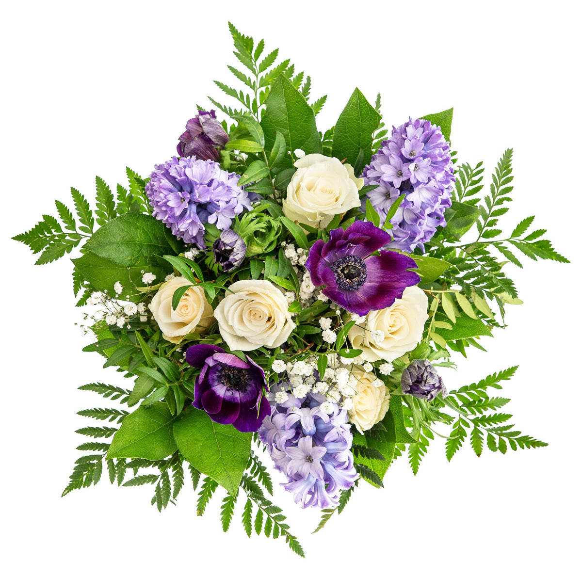 Rosebuket med lavendel